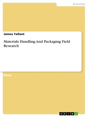 cover image of Materials Handling and Packaging Field Research
